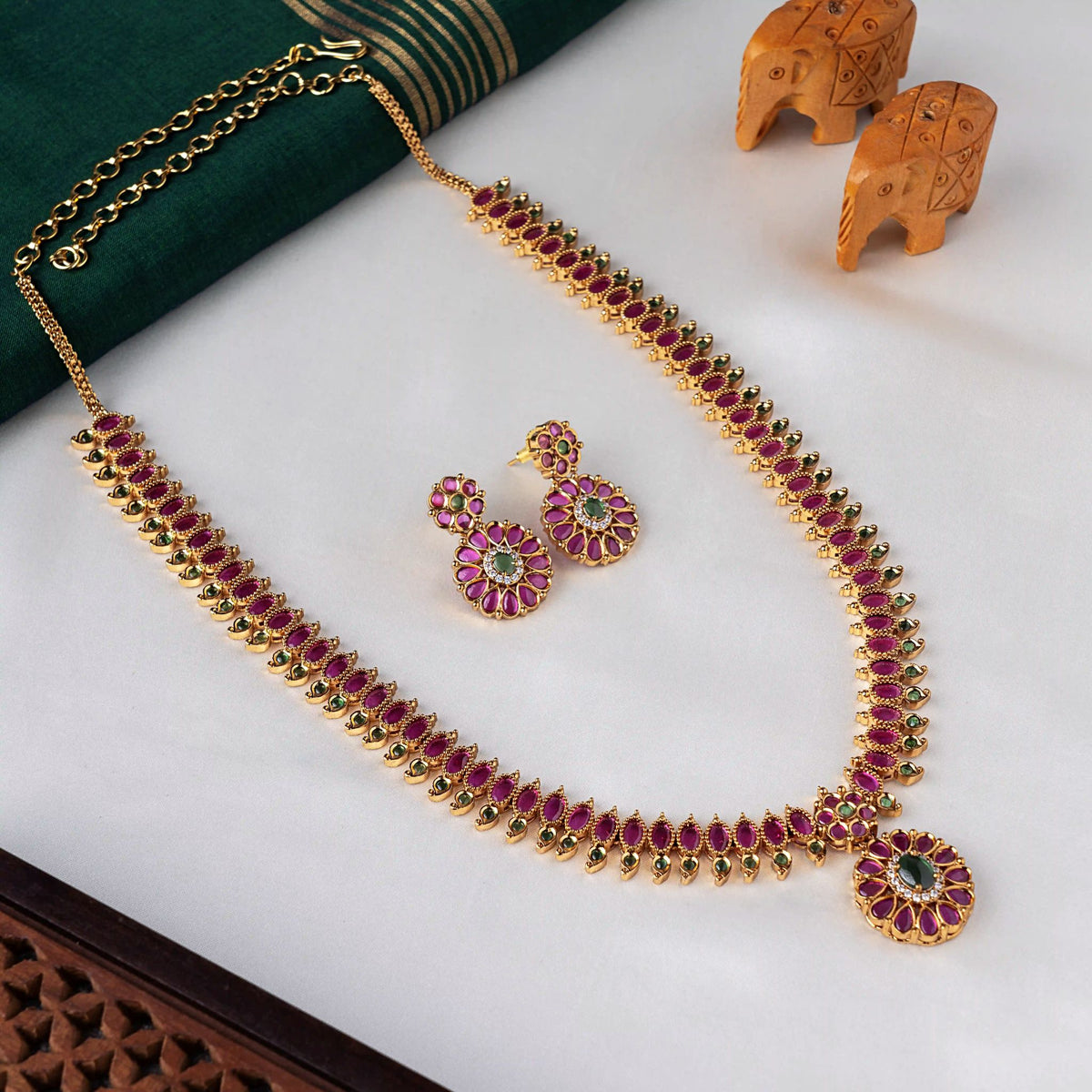 Classy Designer Stonework Haaram