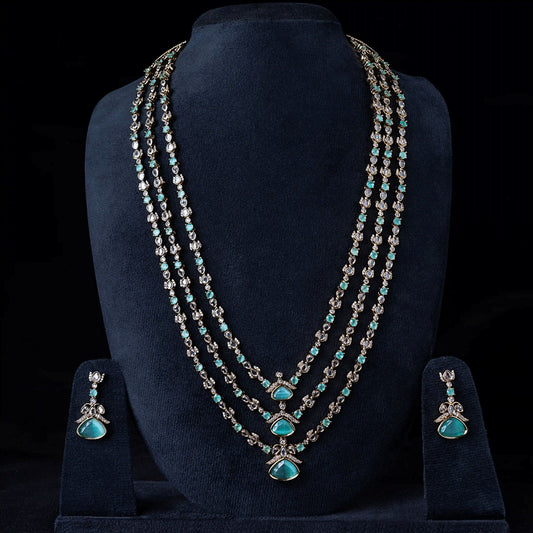 Multi-Layer Victorian Blue Statement Haaram