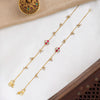 Four-Petal Floral Jadau Anklets