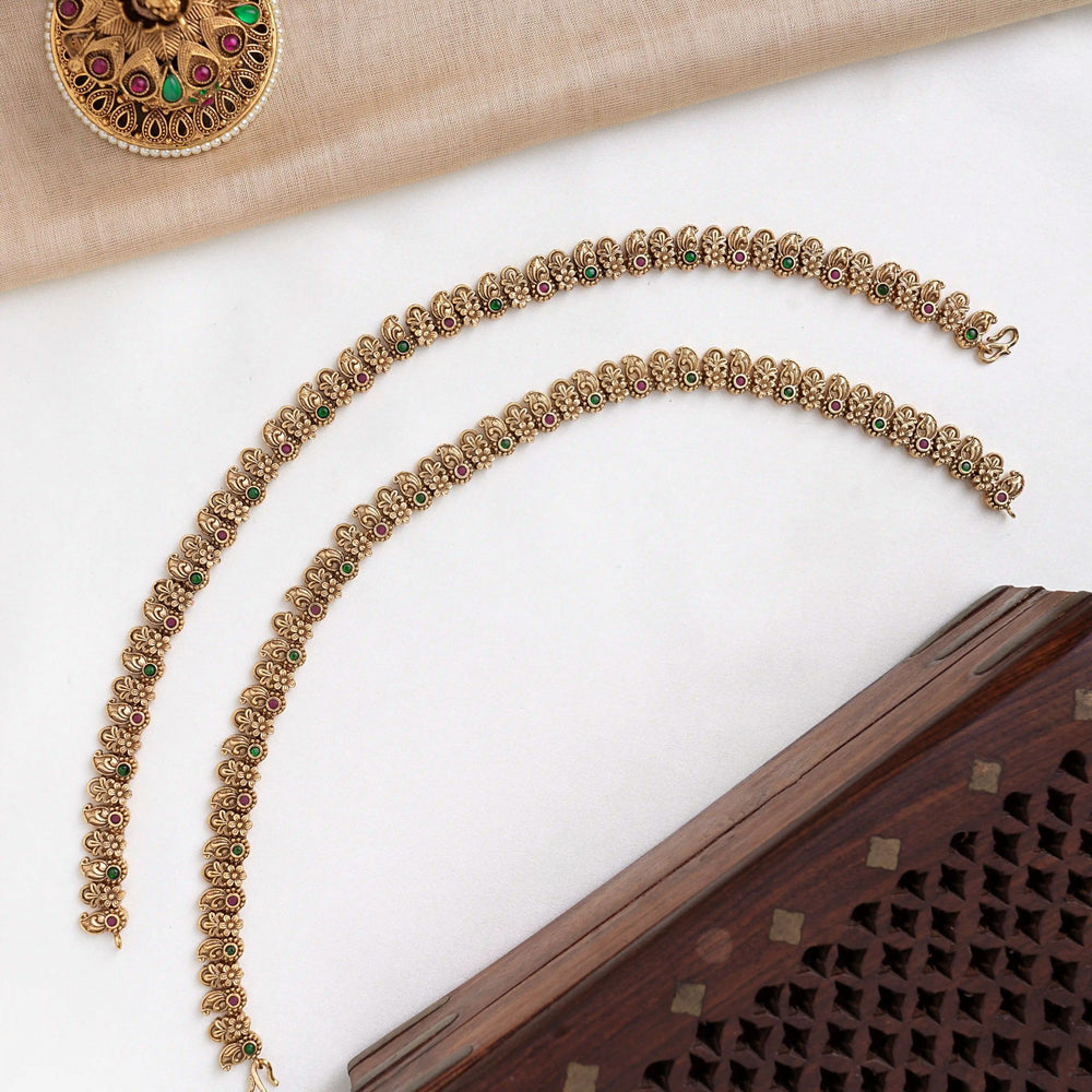 Mango Floral Heritage Anklets