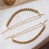 Floral Dual Pearl Ear Chains