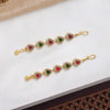 Ruby Emerald Radiance Ear Chains