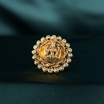 Lakshmi White Stone Statement Finger Ring