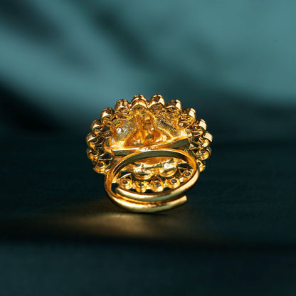 Lakshmi White Stone Statement Finger Ring