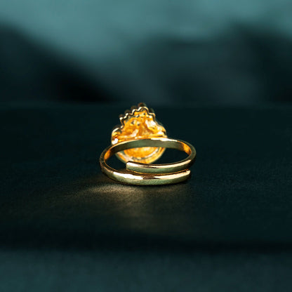 Peacock Charm Finger Ring