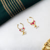 Ruby Three-Motif Nose pin