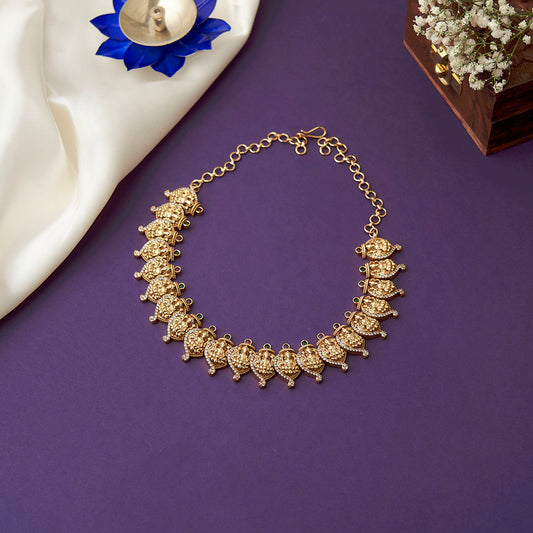 Leaf Lakshmi Necklace SM77195