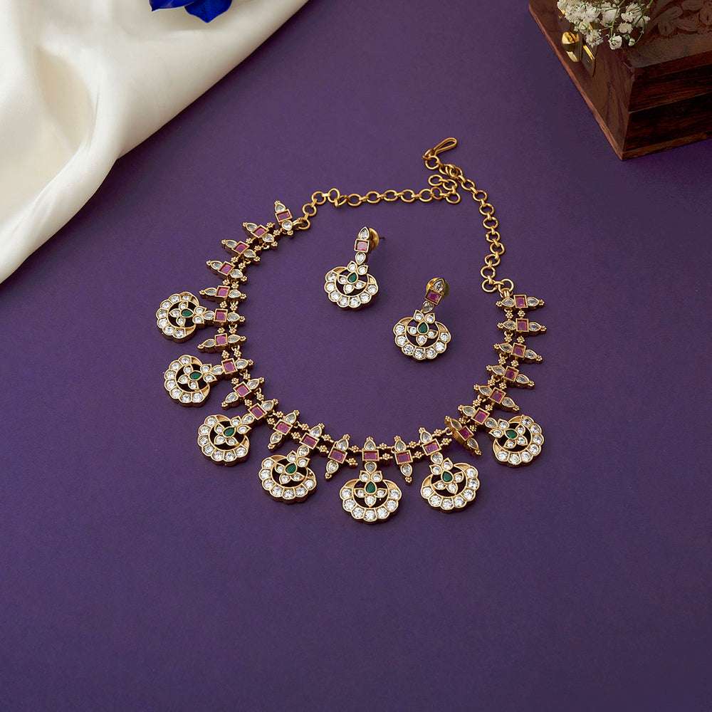 Classic Emerald & Ruby Necklace