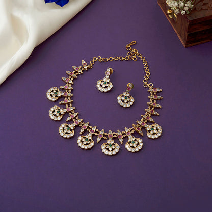 Classic Emerald & Ruby Necklace