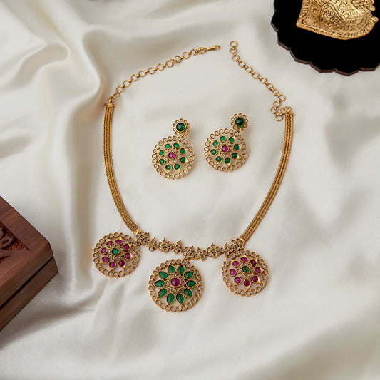 Emerald and Ruby Necklace SM77180
