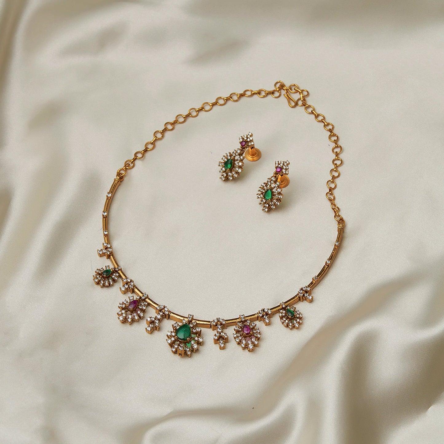 Emerald and Ruby Necklace SM77132