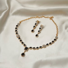 Black Partywear  Necklace SM77154