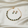 Green and White Necklace