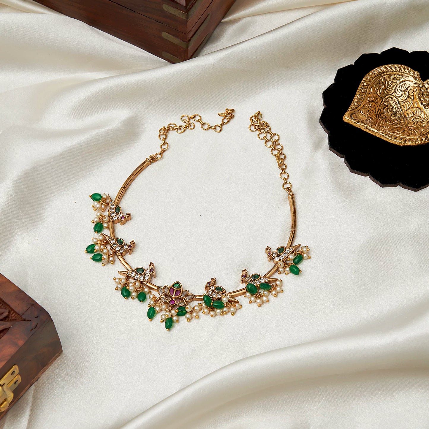 Flower Bird Necklace SM77142