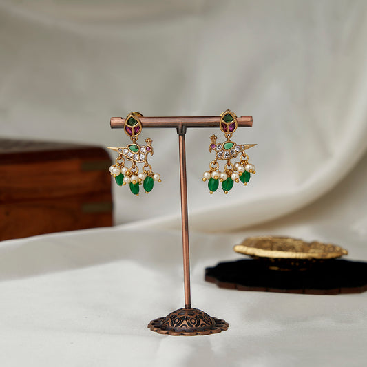 Flower Bird Necklace