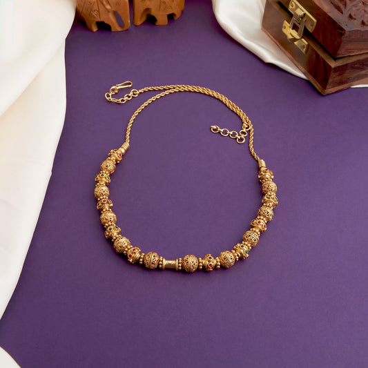 Gold Mala Necklace SM77125
