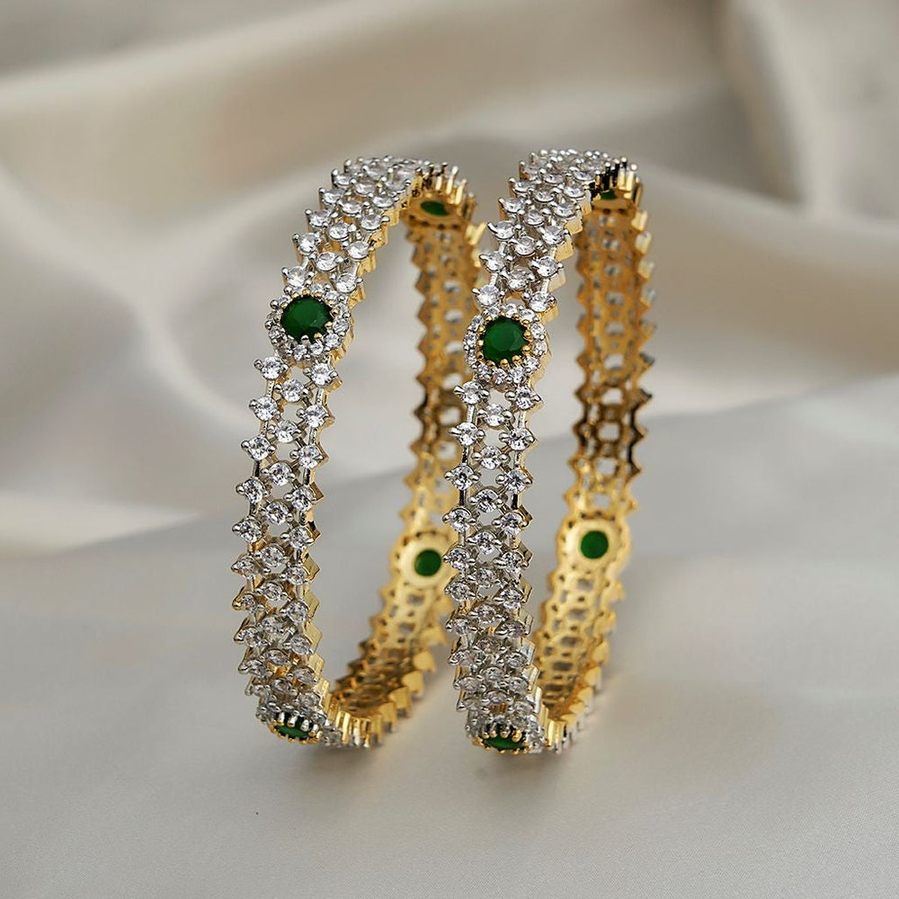 Emerald Allure Bangles