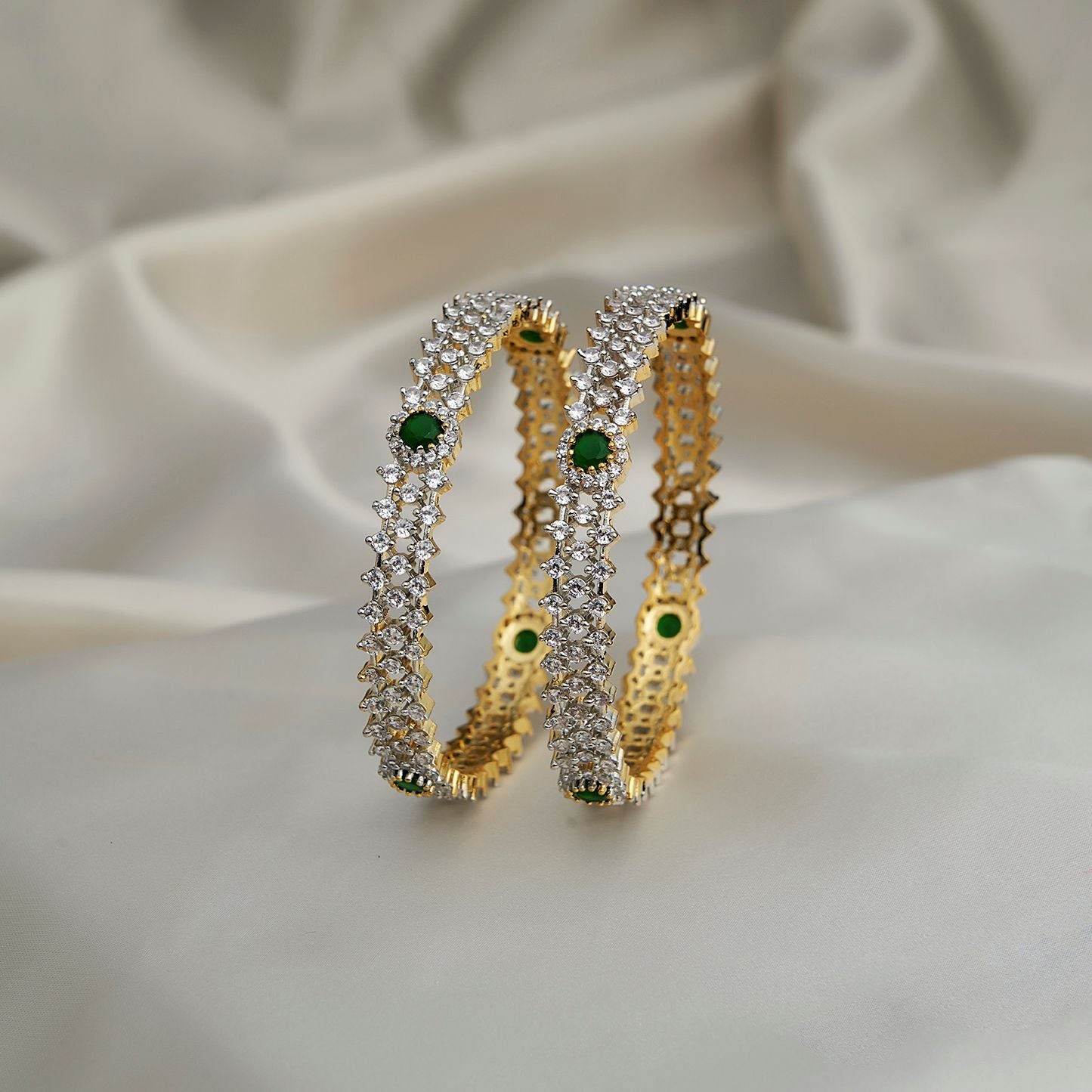 Emerald Zircon Bangles SM60126