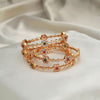 Zircon Flower Bangles