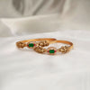 Green Stone Lakshmi Bangles