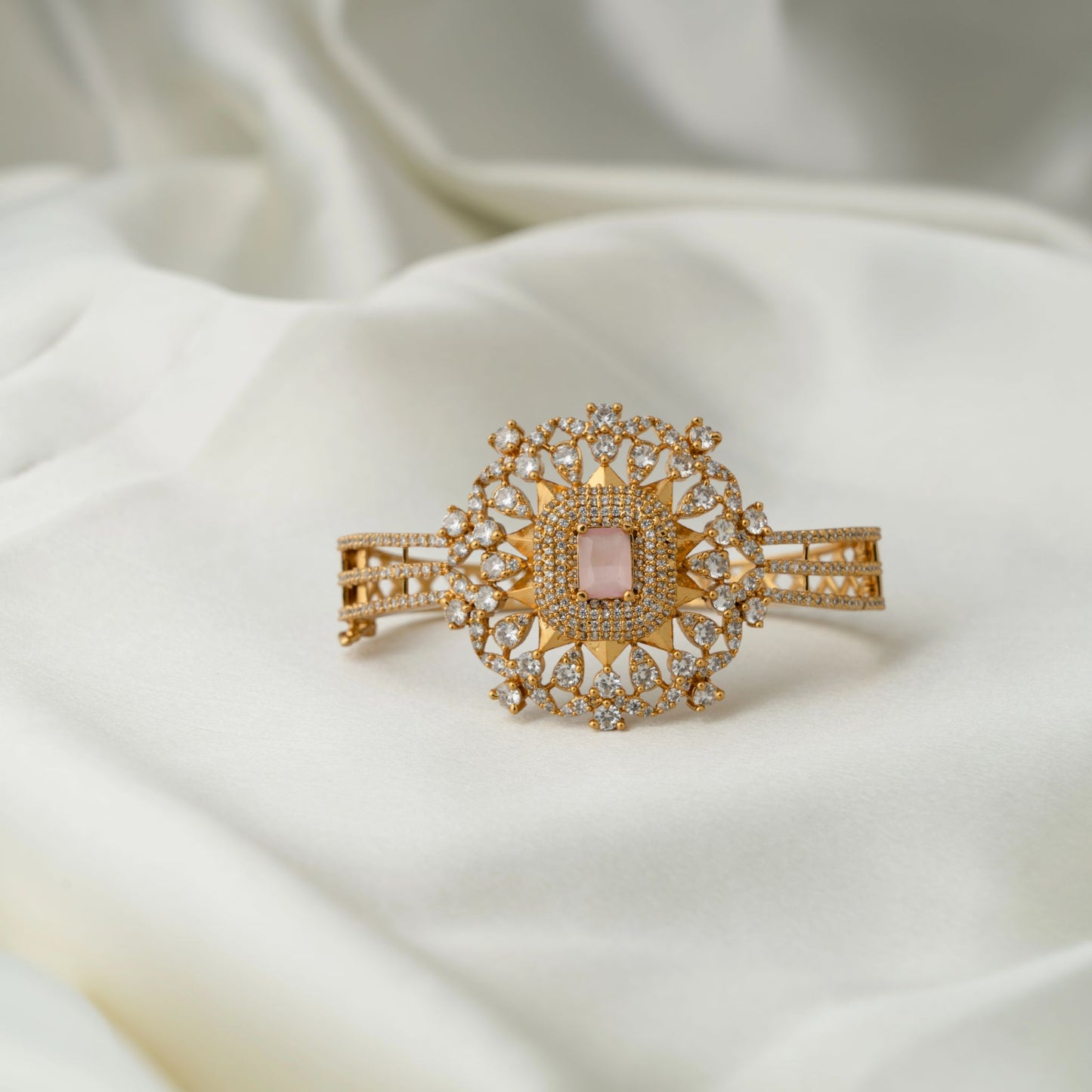 Pink/Green Stone Bracelet