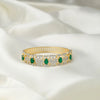 Emerald Party Wear Bracelet