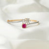 Pink & Green Stone Bracelet