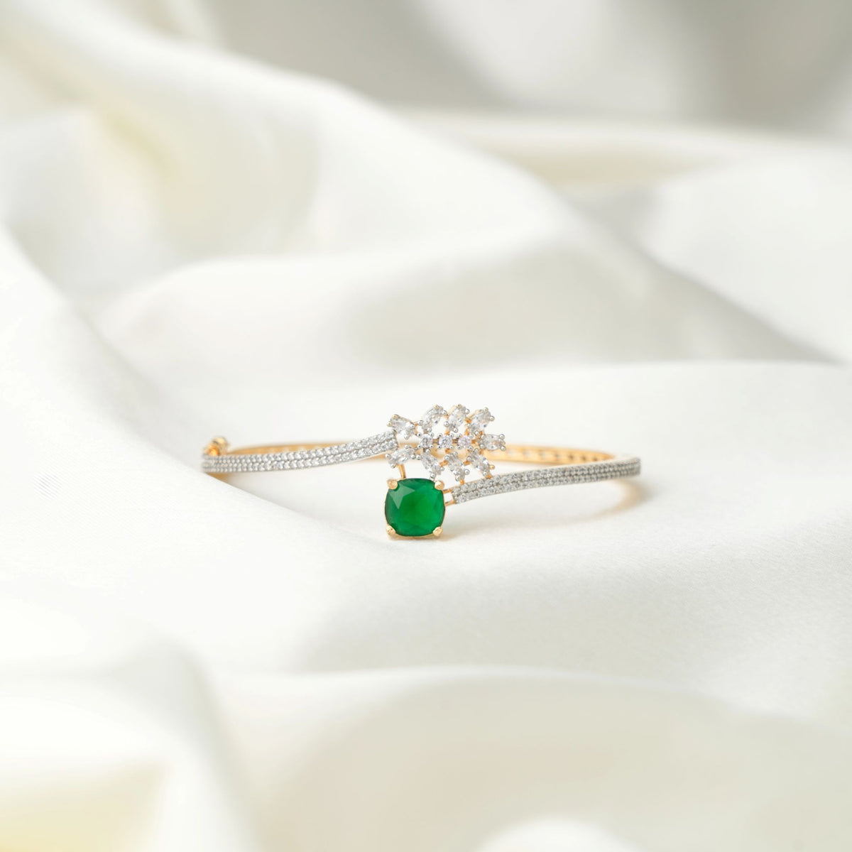 Pink & Green Stone Bracelet - view 2