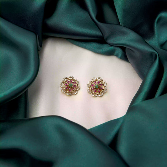 Pink Floral Stud SM21131