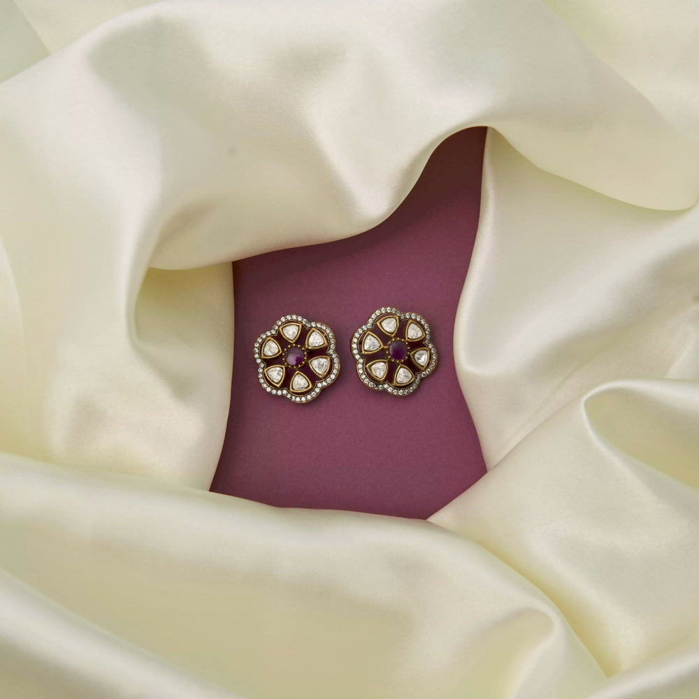 Floral Cluster Stud