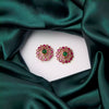 Pink Floral Stud