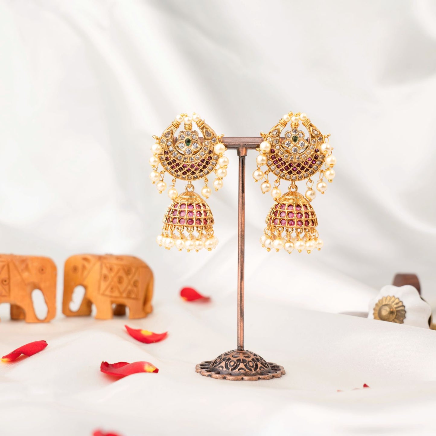 Pearl Drop Traditional Jhumka SM72147