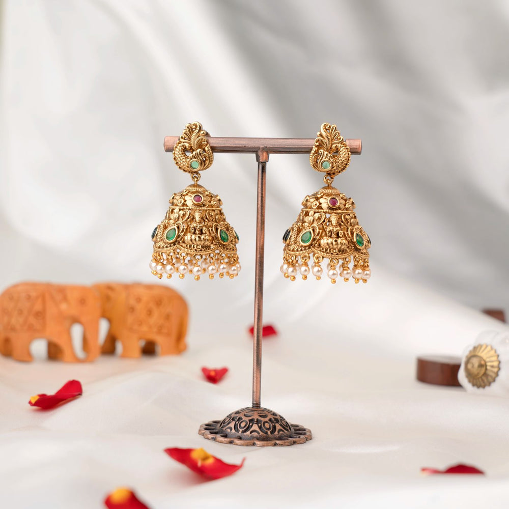 Emerald Pearl Jhumka
