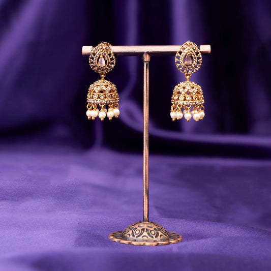Elegant Stone Work Jhumka SM72110