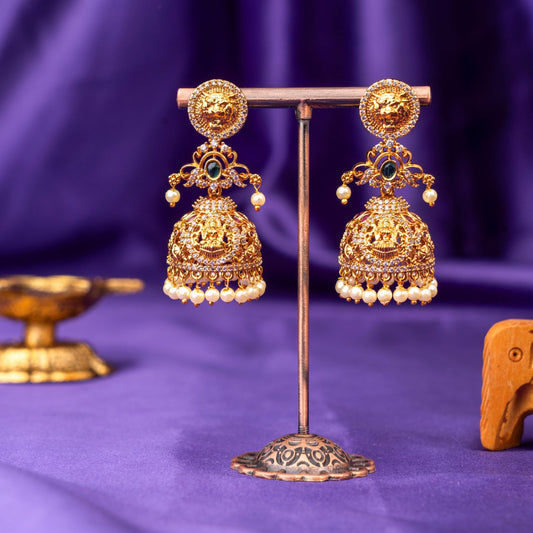 Lakshmi and Narasimha Jhumka SM72146