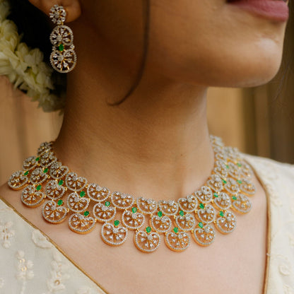Emerald Scallop Necklace