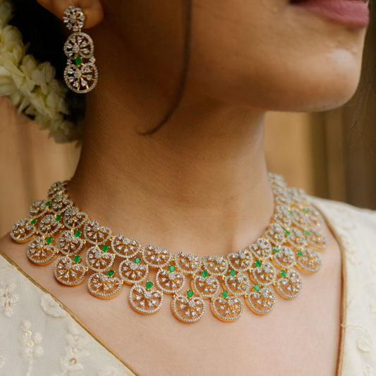 Emerald Scallop Necklace