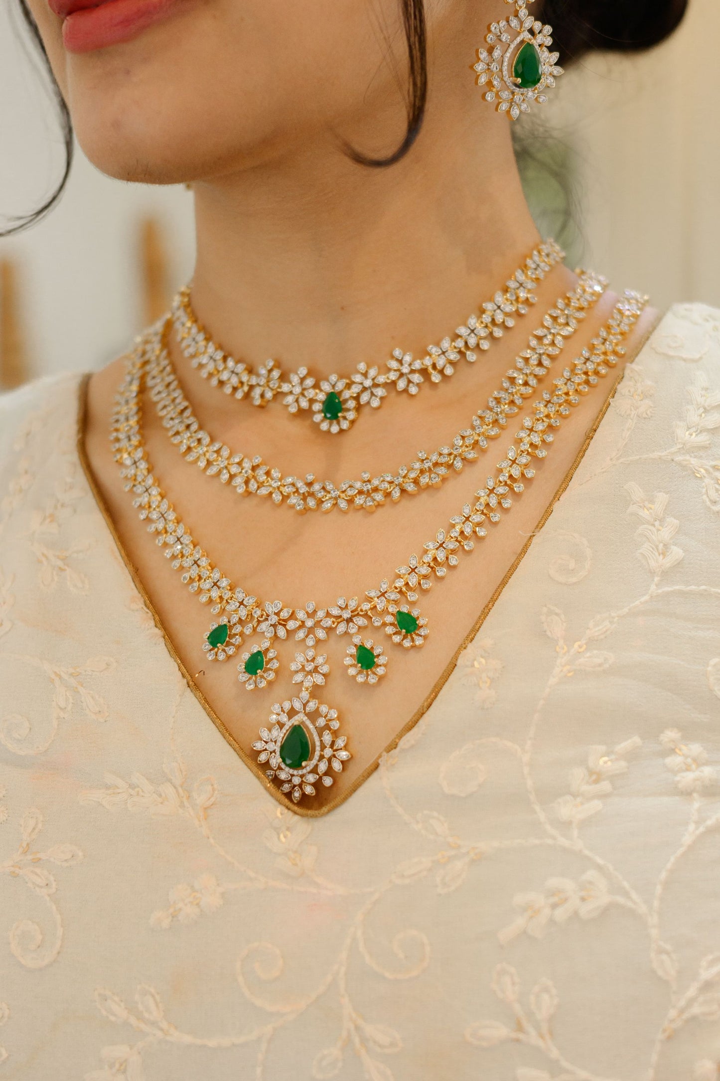 Multi Layer Floral Necklace