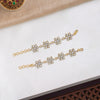 Jadau-Floral-White-Stone-Ear-Chain