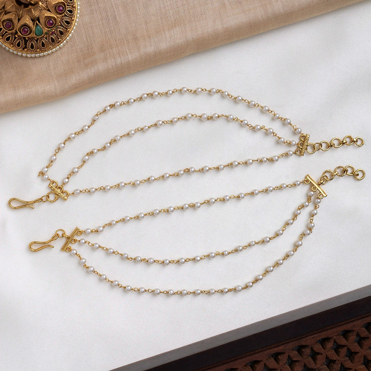 Three-Layer-Pearl-Ear-Chain