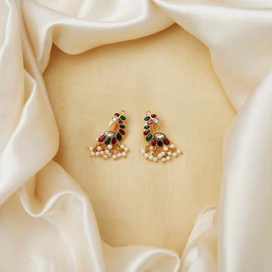 Peacock Jadau Pearl Bugadi