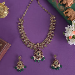 Bird Necklace with Mango pattern SM77131