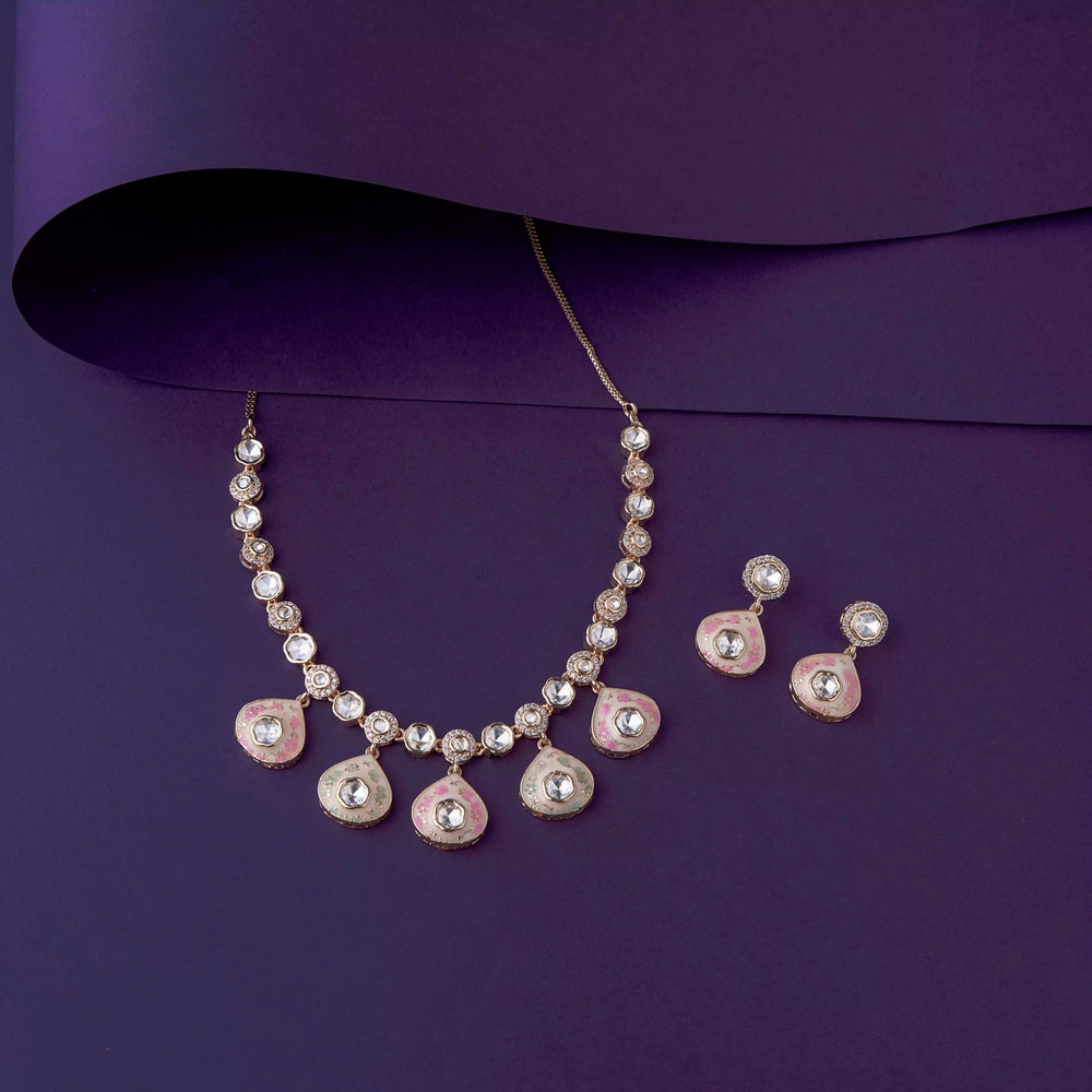 Rose Gold Pear Necklace