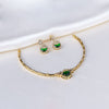 Emerald Aura Short Hasli Necklace