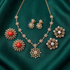 Eternal Sparkle – Short Necklace & Two Pairs of Studs