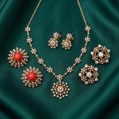 Eternal Sparkle – Short Necklace & Two Pairs of Studs