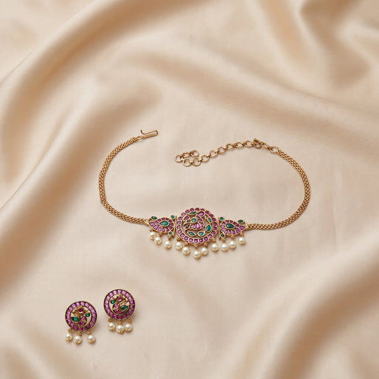Traditional Annapakshi Choker- Variant 1 & 2