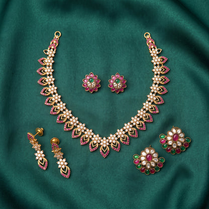 Eternal Sparkle – Short Necklace & Two Pairs of Studs