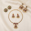 Festive Grace – Short Necklace, Studs & Mini Jhumkas