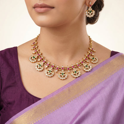 Classic Emerald & Ruby Necklace